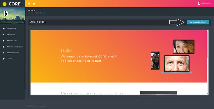 How to activate your CORE product-1